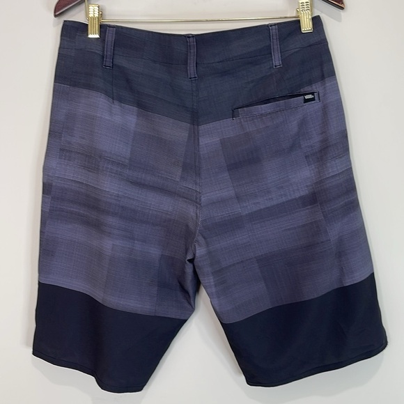 Vans Vanphibian Men’s Water Board Shorts Navy Blue Plaid Pockets Quick Dry 32 - Picture 8 of 13